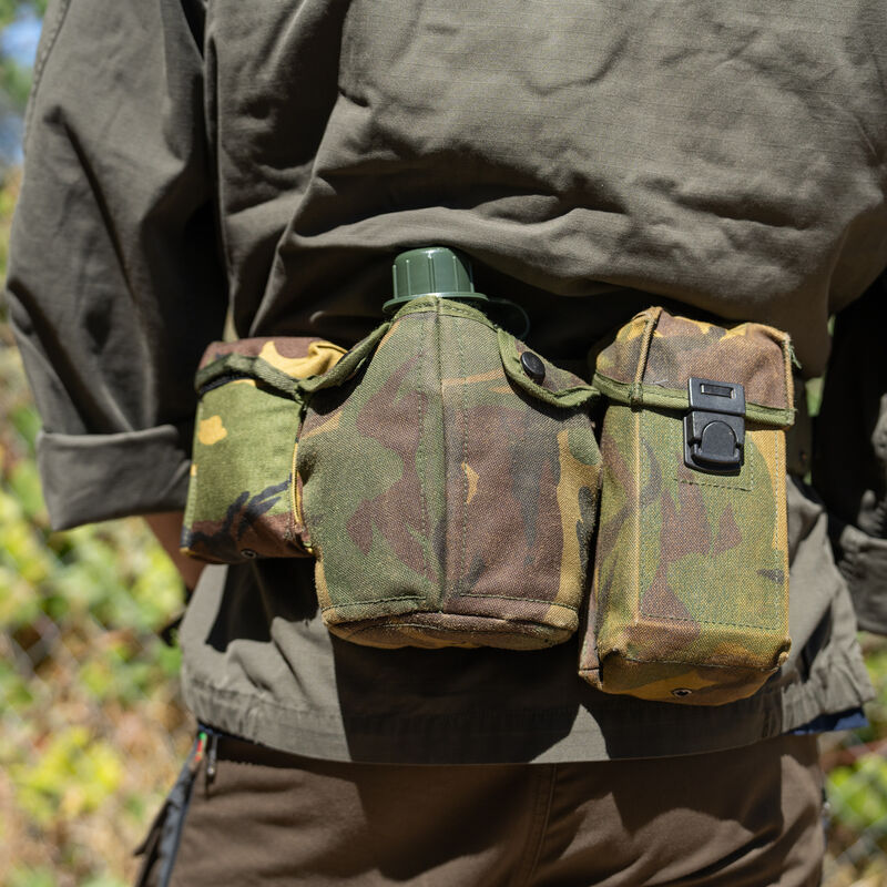 Dutch OD Canteen w/ Cup & Woodland Bag, , large image number 5
